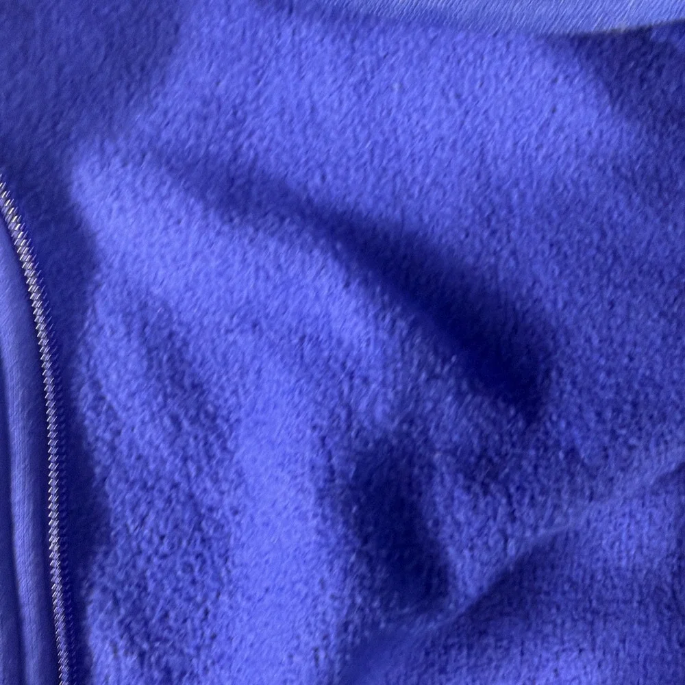Adidas Men's 3 Stripes Fleece Full Zip Hoodie Sweatshirt Semi Lucid Blue Medium